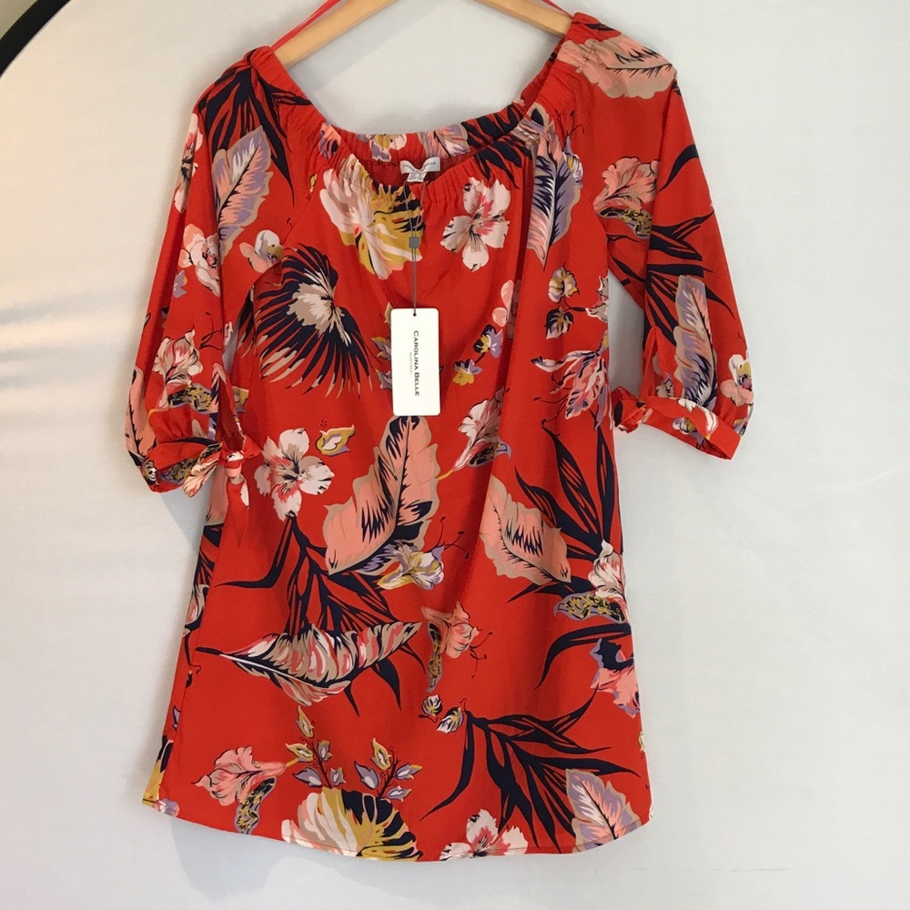 Carolina Belle Off the Shoulder Floral Dress